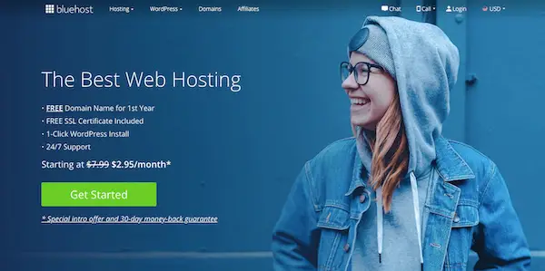 Shared Hosting by Bluehost