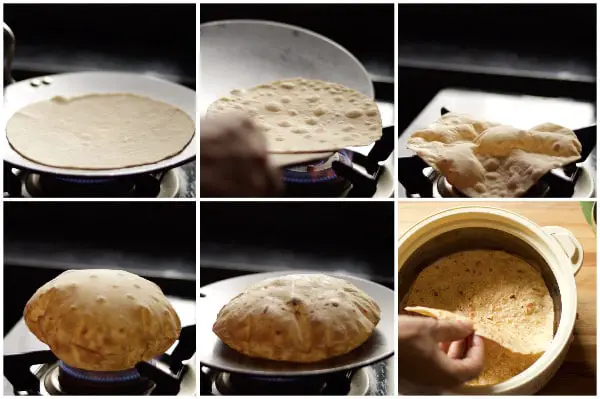 Phulka Chapati Preparation