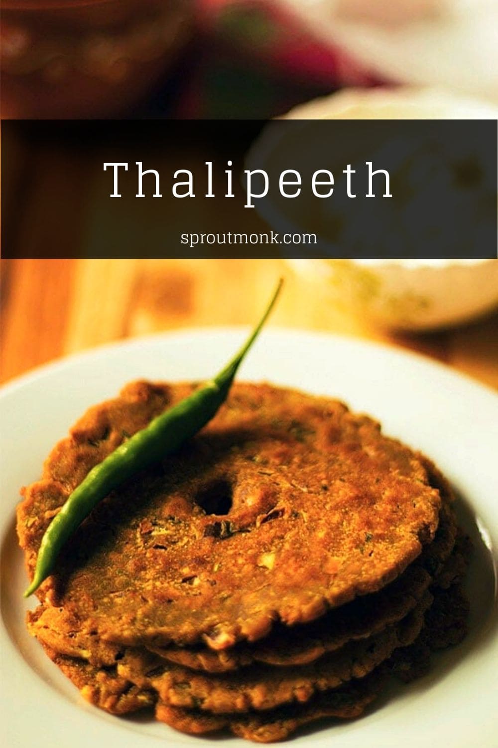 thalipeeth served in a plate