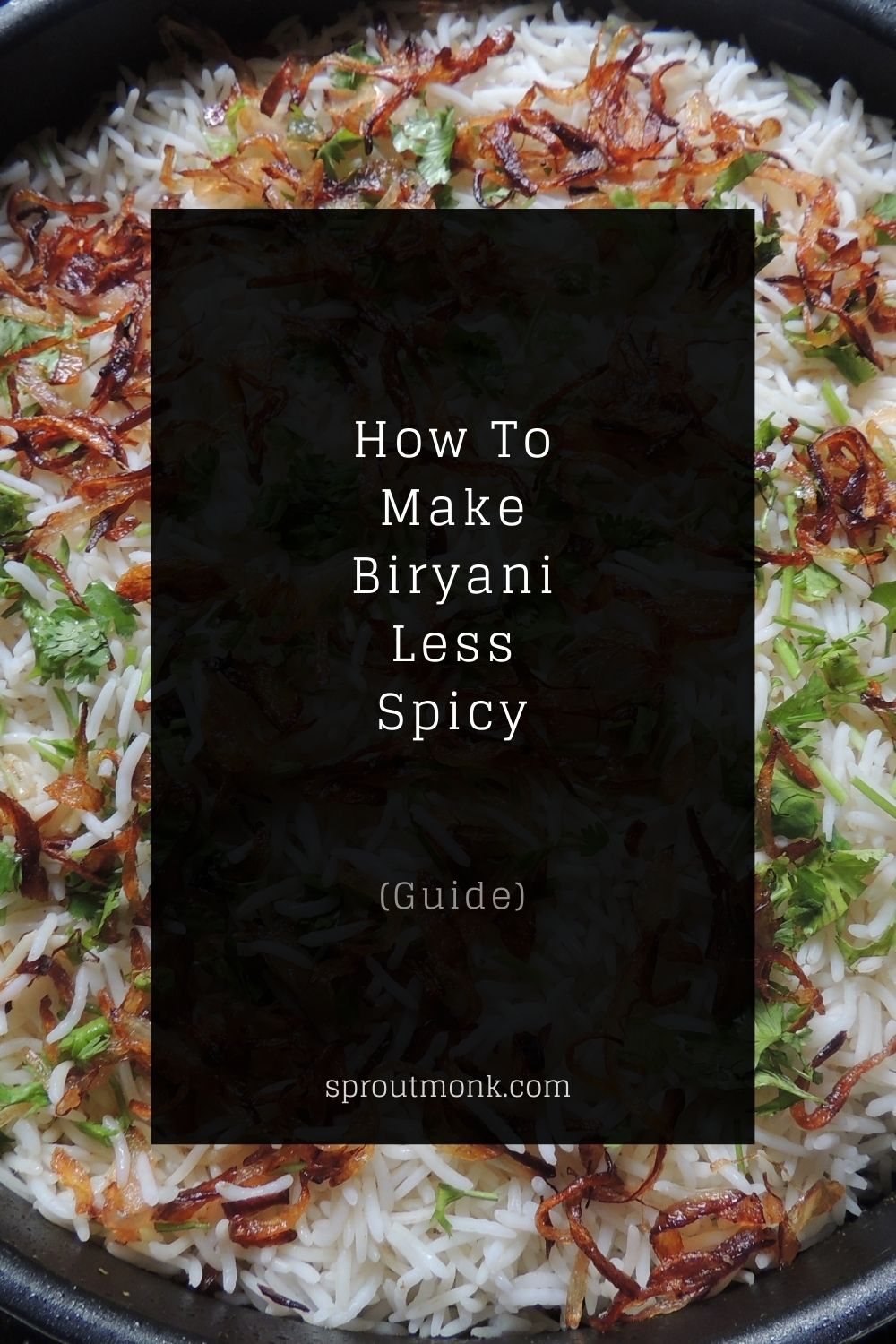 make biryani less spicy cover image