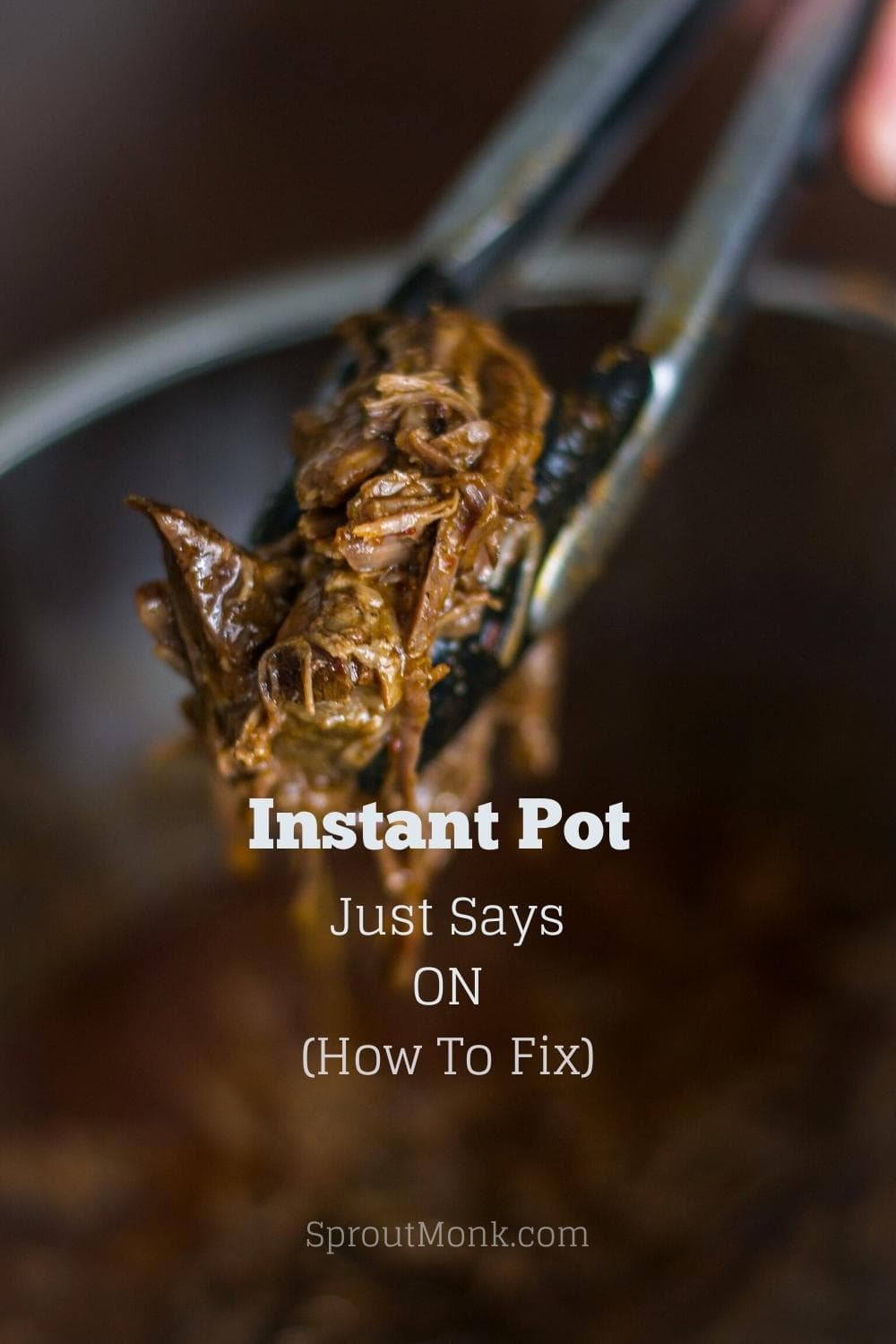 My instant pot online says on