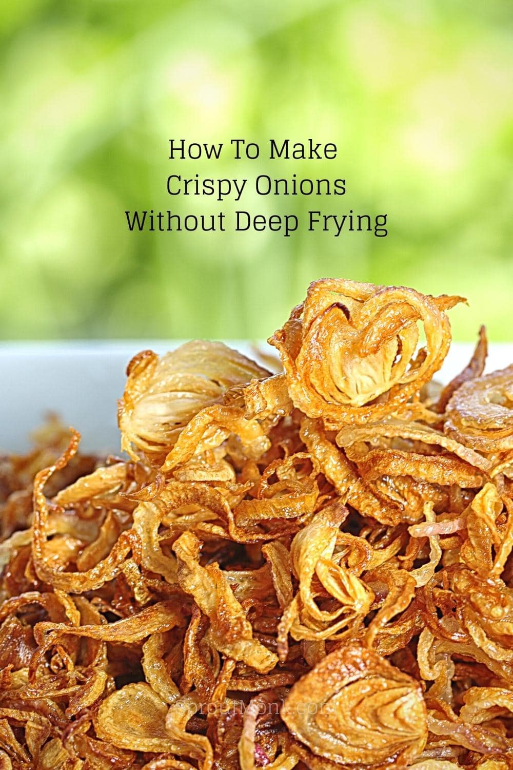 crispy onions without deep frying cover image