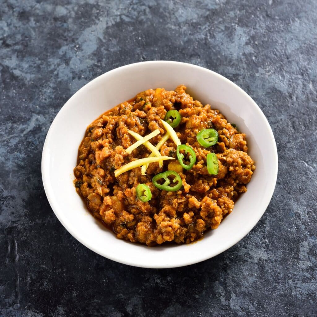 dry chicken keema