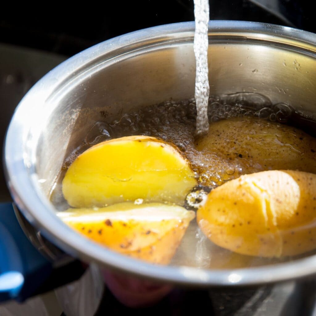 boiled potatoes