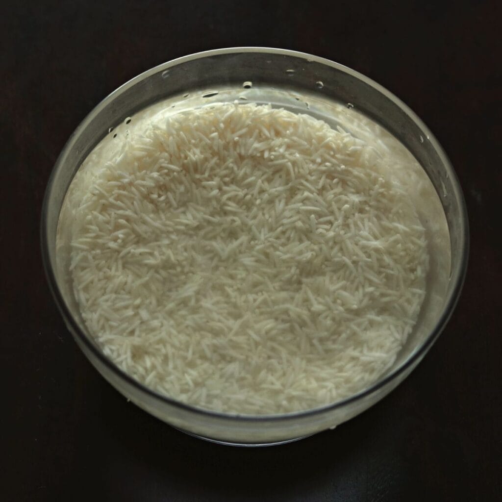 soak the rice